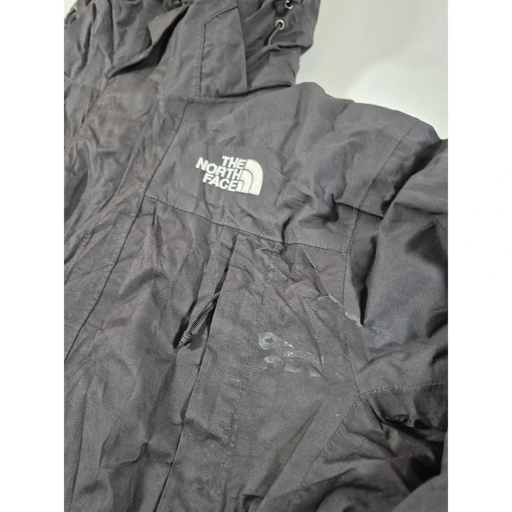 The North Face Jacket Mens S Black HyVent Hooded Waterproof Rain Hiking READ